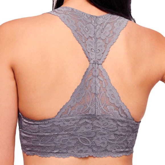 🌙FREE PEOPLE Galloon Lace Racerback Bralette🌙 - Picture 2 of 3